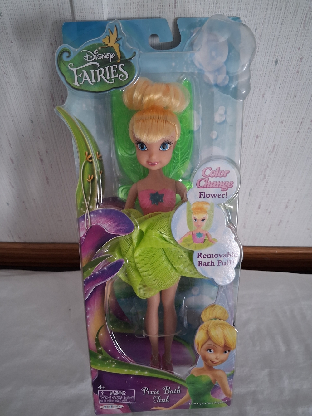 Disney Fairies Tinker Bell Doll with Bright Green Dress and Blonde Hair